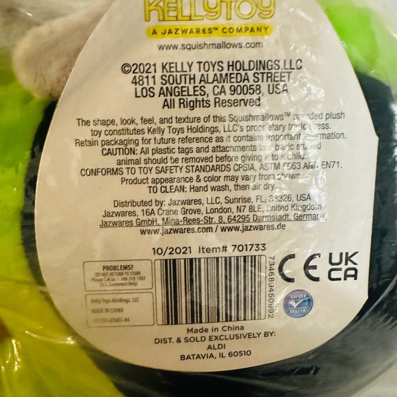 NWT Squishmallow Halloween Len Frankenstein Bear 12” Aldi Exclusive Plush Cute - Picture 3 of 4